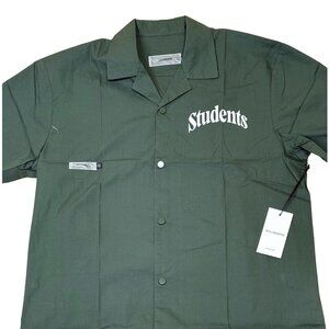 STUDENTS Golf Dark Green Button-Up Polo – XL & XXL | Streetwear